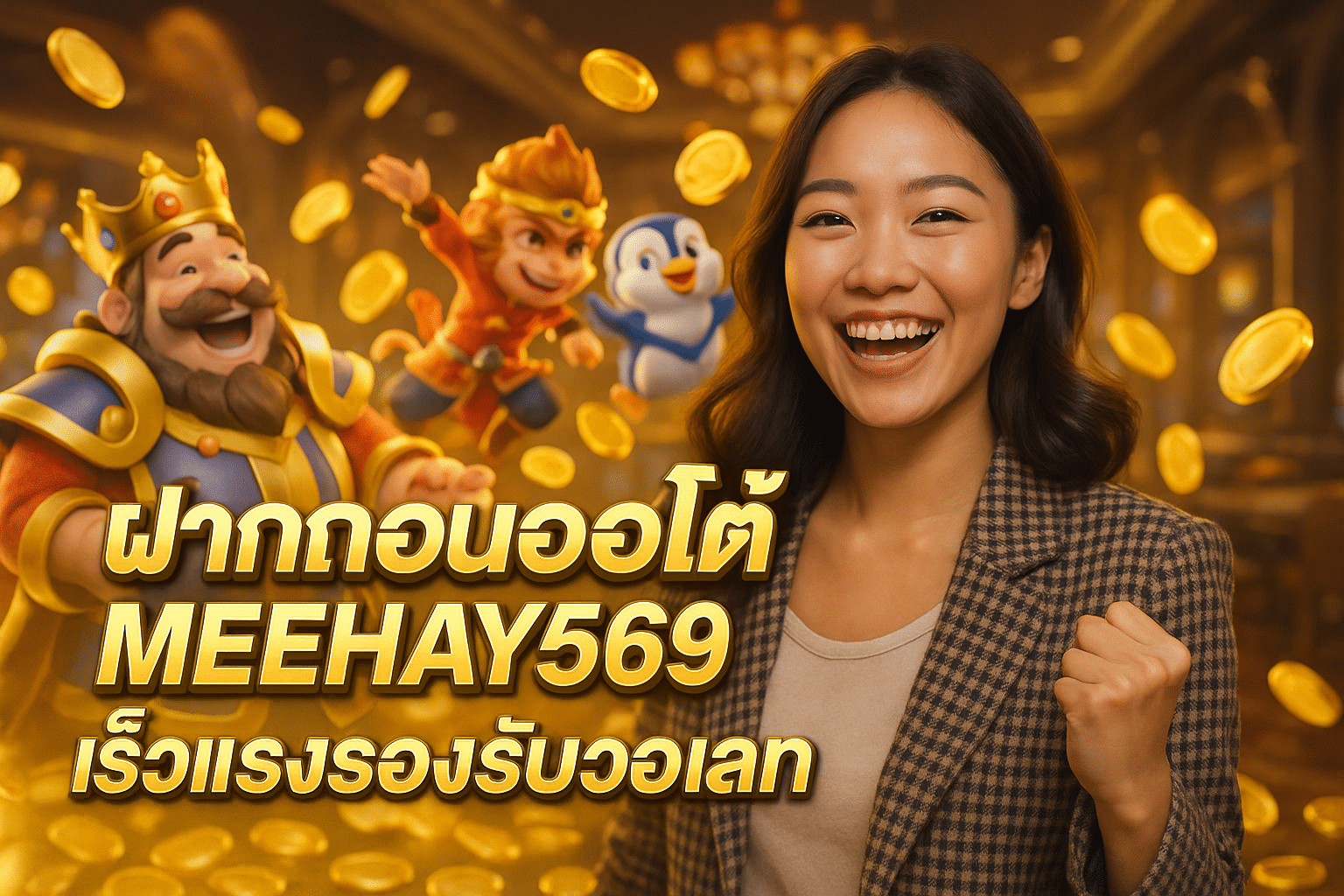ฝากถอนออโต้ MEEHAY569 เร็วแรงรองรับวอเลท